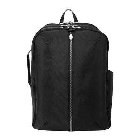 A1 LUGGAGE 17 in. U Series Englewood Nylon Triple Compartment Carry-All Laptop & Tablet Backpack, Black A12611590